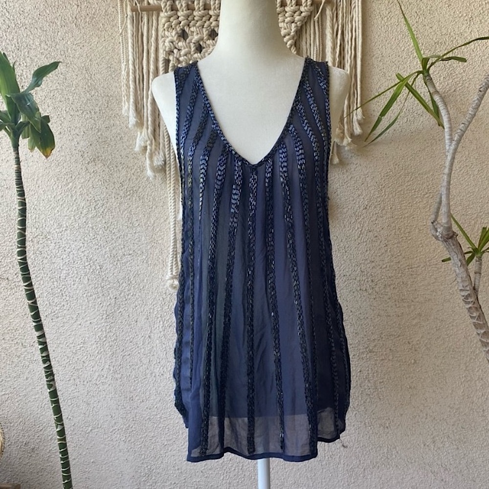 Joie beaded silk top
